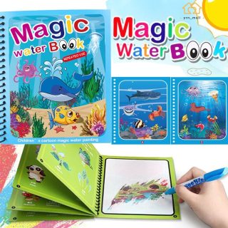 Magic Water Painting Book For Kids (Reuseable) Book Limited Stock Available